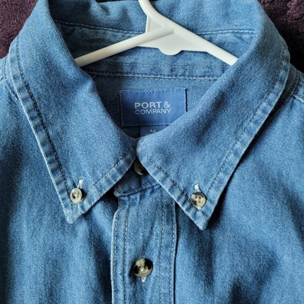 Long Sleeve Denim Shirt - Picture 8 of 8